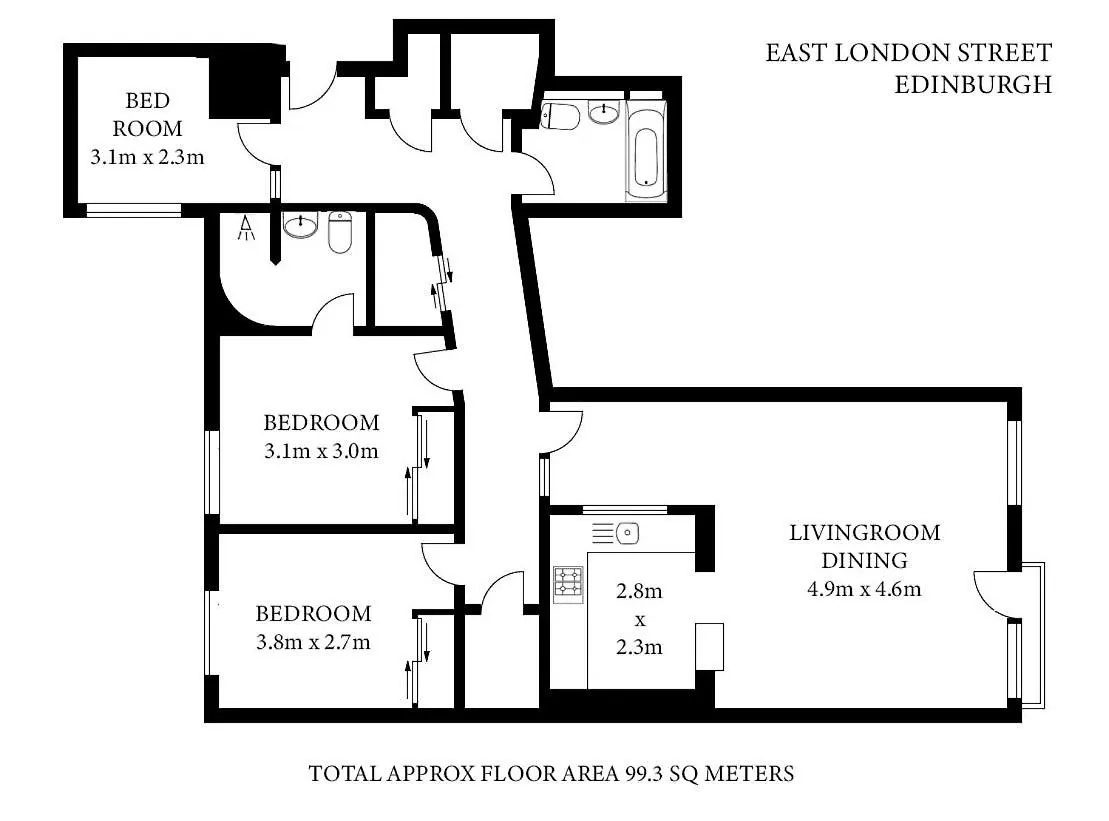 אדינבורו The East London Residence 0*,